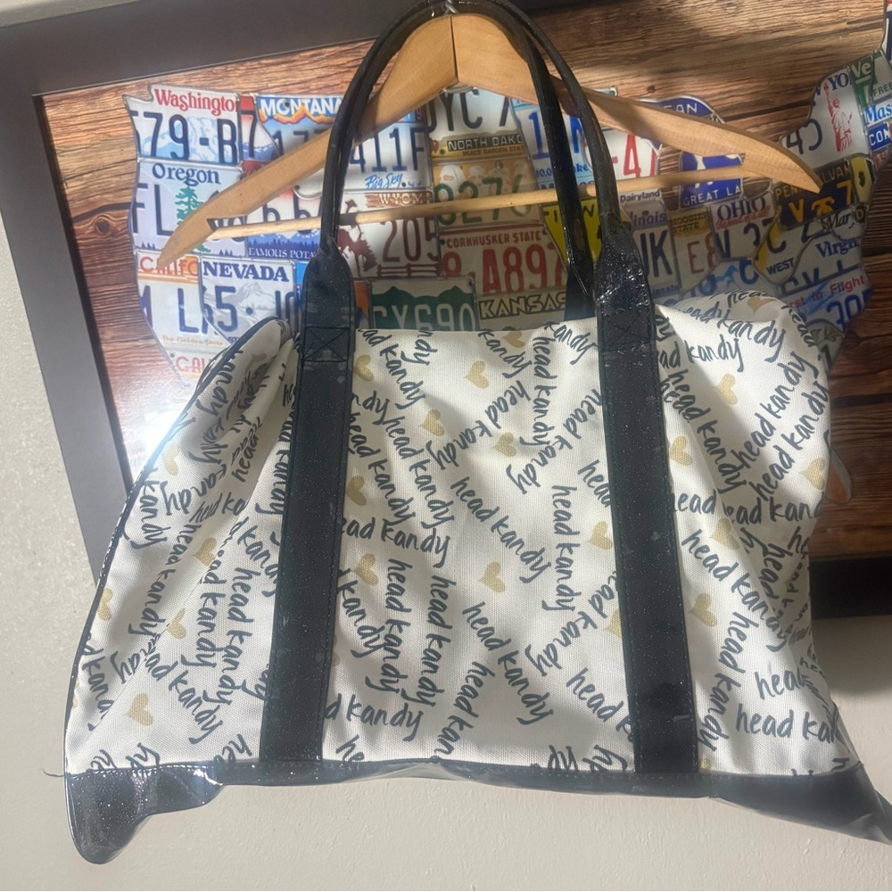 Head Kandy Black and White Tote Bag